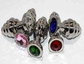 Ribbed Jewelled Butt Plug Small Fancy Dress Ups